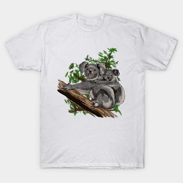 Koala T-Shirt by GLORIADEWATA